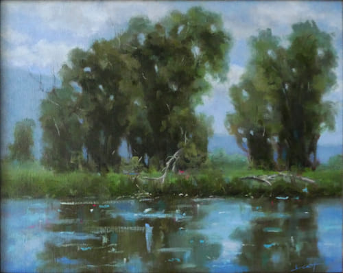 Cottonwood Creek 16x20 $1050 at Hunter Wolff Gallery